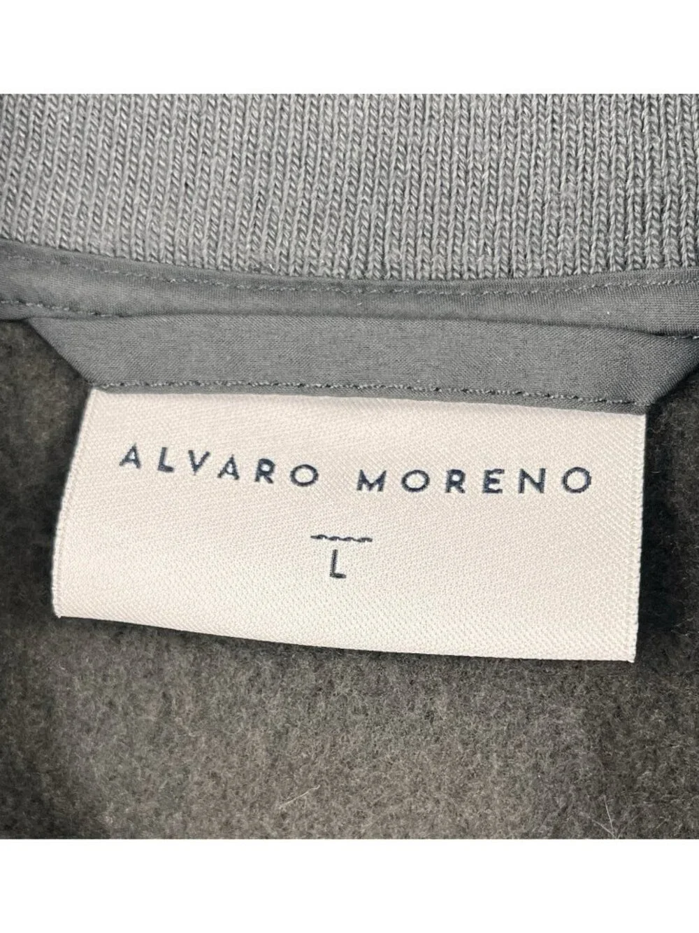 ALVARO MORENO Men's Green Quilted Body Stretch Sleeve Full Zip Jacket Large